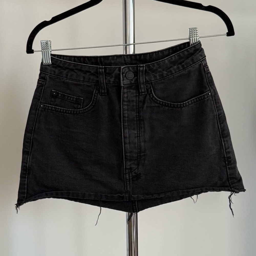 Ksubi Women's Black Mini Denim Skirt, size 24 - Picture 15 of 15
